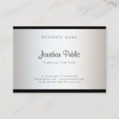 Trendy Modern Eenvoudig Ontwerp Sjabloon Elegant Visitekaartje (Voorkant)