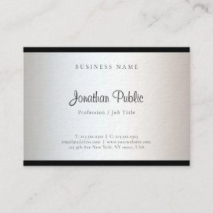 Trendy Modern Eenvoudig Ontwerp Sjabloon Elegant Visitekaartje