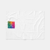 Trendy Modern Eenvoudig Uw Hotelbedrijf Logo hier Fleece Deken (Voorkant (Horizontaal))