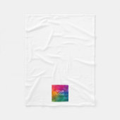 Trendy Modern Eenvoudig Uw Hotelbedrijf Logo hier Fleece Deken (Voorkant)