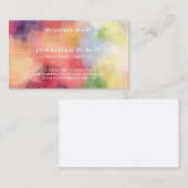 Trendy Modern Elegant Abstracte Art Sjabloon Eenvo Visitekaartje (Voorkant / Achterkant)