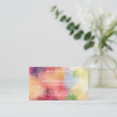 Trendy Modern Elegant Abstracte Art Sjabloon Eenvo Visitekaartje (Staand voorkant)