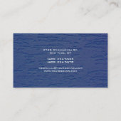 Trendy Modern Elegant Blue Visitekaartje (Achterkant)