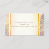 Trendy Modern Elegant, Bokeh, Lashes Visitekaartje (Achterkant)