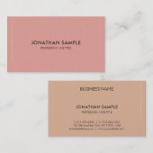 Trendy Modern Elegant Businessman Plain De Luxe Visitekaartje (Voorkant / Achterkant)