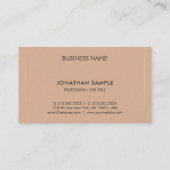 Trendy Modern Elegant Businessman Plain De Luxe Visitekaartje (Achterkant)