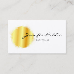 Trendy Modern Elegant Calligraded Gold Sjabloon Visitekaartje