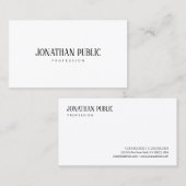 Trendy Modern Elegant Clean Sleek Design Template Visitekaartje (Voorkant / Achterkant)