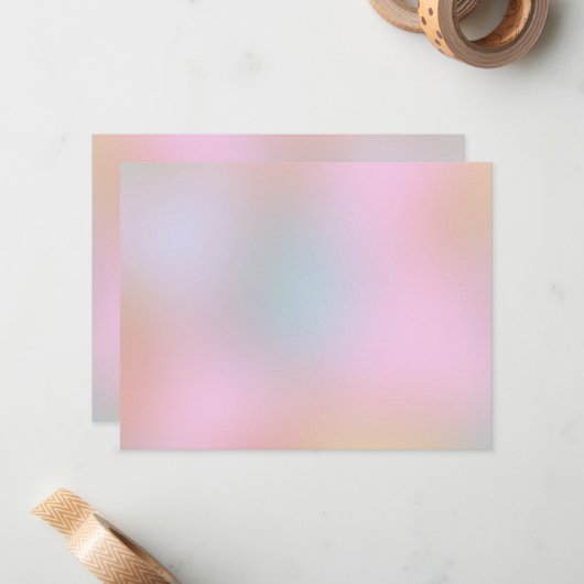 Trendy Modern Elegant Colors Blank Sjabloon (Voorkant / Achterkant in situ)