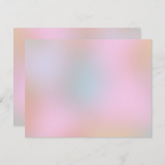 Trendy Modern Elegant Colors Blank Sjabloon (Voorkant / Achterkant)