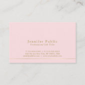 Trendy Modern Elegant Colors Pearl Finish Luxe Visitekaartje (Achterkant)