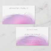 Trendy Modern Elegant Colors Professional Sjabloon Visitekaartje (Voorkant / Achterkant)