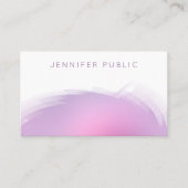 Trendy Modern Elegant Colors Professional Sjabloon Visitekaartje (Voorkant)