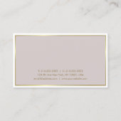 Trendy Modern Elegant Colour Gold Plain Luxury Visitekaartje (Achterkant)