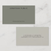 Trendy Modern Elegant Colours Minimalistische Sjab Visitekaartje (Voorkant / Achterkant)