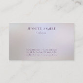 Trendy Modern Elegant Colours Minimalistische Sjab Visitekaartje (Achterkant)