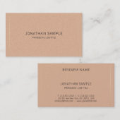 Trendy Modern Elegant Consultant Plain Luxury Visitekaartje (Voorkant / Achterkant)