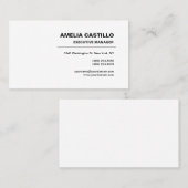 Trendy Modern Elegant Contemmodern minimalist Visitekaartje (Voorkant / Achterkant)