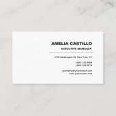 Trendy Modern Elegant Contemmodern minimalist Visitekaartje (Voorkant)