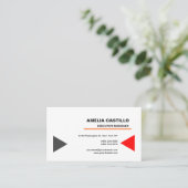 Trendy Modern Elegant Contemmodern minimalist Visitekaartje (Staand voorkant)