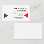 Trendy Modern Elegant Contemmodern minimalist Visitekaartje (Voorkant / Achterkant)