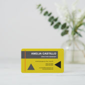 Trendy Modern Elegant Contemmodern Visitekaartje (Staand voorkant)