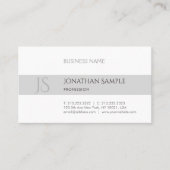 Trendy Modern Elegant Design Minimalist Chic Plain Visitekaartje (Voorkant)