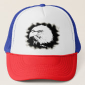 Trendy Modern Elegant Eagle Head Sjabloon Trucker Pet (Voorkant)