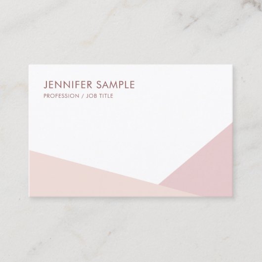 Trendy Modern Elegant Eenvoudige Professionele Sja Visitekaartje (Voorkant)