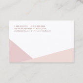 Trendy Modern Elegant Eenvoudige Professionele Sja Visitekaartje (Achterkant)
