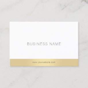 Trendy Modern Elegant Gold Simple Design Sjabloon Visitekaartje