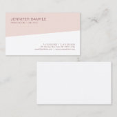 Trendy Modern Elegant Minimalist Design Sjabloon Visitekaartje (Voorkant / Achterkant)