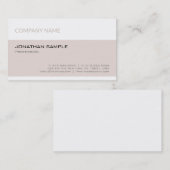Trendy Modern Elegant Minimalistic Company Plain Visitekaartje (Voorkant / Achterkant)