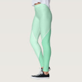 Trendy Modern Elegant Mint Green Sjabloon Leggings (Links)