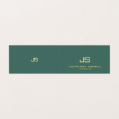 Trendy Modern Elegant Monogram Best Gevouwen Visitekaartje (Buitenkant ongevouwen)
