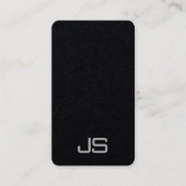 Trendy Modern Elegant Monogrammed Sjabloon Visitekaartje (Voorkant)