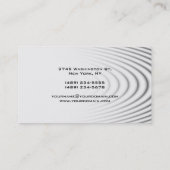 Trendy Modern Elegant Professional Manager Visitekaartje (Achterkant)