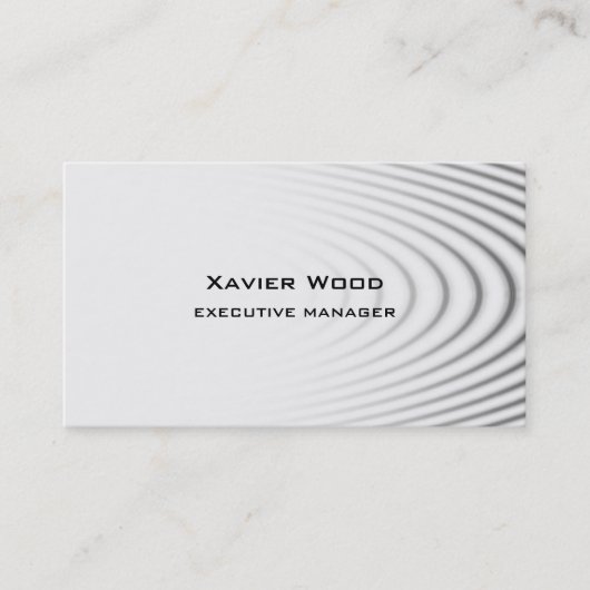 Trendy Modern Elegant Professional Manager Visitekaartje (Voorkant)