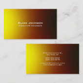 Trendy Modern Elegant Red Yellow Visitekaartje (Voorkant / Achterkant)