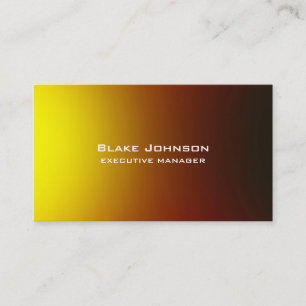 Trendy Modern Elegant Red Yellow Visitekaartje