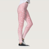 Trendy Modern Elegant Roos Gold Sjabloon Leggings (Rechts)