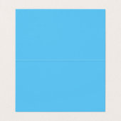 Trendy Modern Elegant Simple Blue Manager Visitekaartje (Binnenkant ongevouwen)