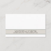 Trendy Modern Elegant Simple Chic Professional Visitekaartje (Achterkant)