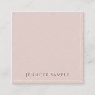 Trendy Modern Elegant Simple Design Sjabloon Chic Vierkante Visitekaartje