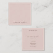 Trendy Modern Elegant Simple Design Sjabloon Chic Vierkante Visitekaartje (Voorkant / Achterkant)