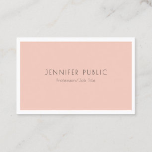 Trendy Modern Elegant Simple Design Sjabloon Visitekaartje
