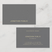 Trendy Modern Elegant Simple Professional Luxe Visitekaartje (Voorkant / Achterkant)