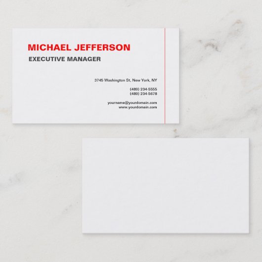 Trendy Modern Elegant Simple Visitekaartje