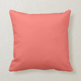 Trendy Modern Elegant Solid Coral Pink Kussen