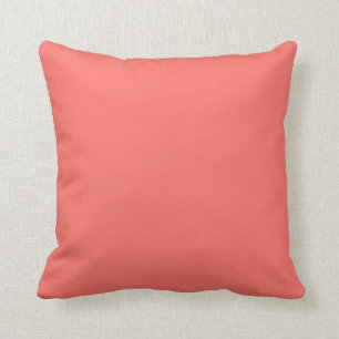 Trendy Modern Elegant Solid Coral Pink Kussen